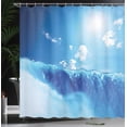 thumbnail image 3 of Ambesonne Blue Shower Curtain, Niagara Falls Landscape, 69"Wx70"L, Blue, 3 of 4