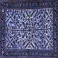 thumbnail image 1 of Ahgly Company Indoor Square Persian Blue Traditional Area Rugs, 3' Square, 1 of 4