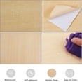 thumbnail image 4 of Wood Self Adhesive Paper 16 x 118 inch Peel and Stick Wallpaper Removable Waterproof Wallpaper(Beige) for Decorative Wall Covering Vinyl Film Shelf Drawer Desk Cabinet Liner Roll, 4 of 8
