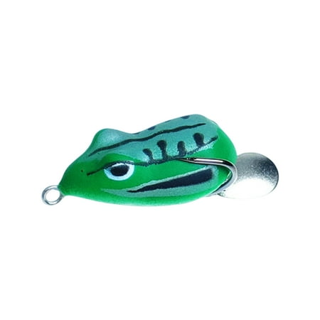 AURORA TRADE 3.5cm/6g Fish Lure Bait Strong Penetration Fishing Tackle Sharp Mini Thunder Frog Double Hook Soft Fish Artificial Bait for Fishing Lovers