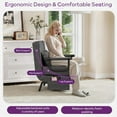 thumbnail image 4 of LAZZO 5-in-1 Convertible Sleep Chair Bed, Comfy Folding Sleeper Chair for Adults with Adjustable Backrest, Side Pockets & Pillow, Dark Gray, 4 of 9
