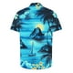 thumbnail image 4 of Camisas Hawaianas de los Hombres de Moda Casual Floral Impresión de Manga Corta Solapa Botón Arriba, Ligero para Primavera Verano, 4 of 9
