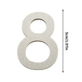 thumbnail image 2 of TIMIFIS Silvery Digital Signage, Home Decor 5cm Acrylic Silvery Number Plates for Modern and Stylish Decor, 2 of 2