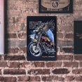 thumbnail image 3 of Cartel Retro De La Muestra De La Puerta Del Garaje Del Café Del Metal De Las Obras De Arte Del Dibujo De La Lata De La Motocicleta De La Belleza Likrtyny Arte Deco, 3 of 9