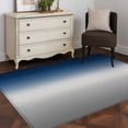 thumbnail image 5 of Area Rug 3x5ft, Dark Blue Gradient Gray Washable Rugs for Living Room Bedroom, Ombre Minimalist Style Soft Non-slip Area Rugs Rectangle Floor Carpet for Dining Room, 5 of 9