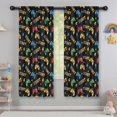 thumbnail image 5 of Blackout Kids Curtains,Multicolor Controllers Games Icons Black Pattern Childrens Insulated Curtains Set Of 2,Bedroom Essentials,Toddler Room Decor 42"x63", 5 of 5