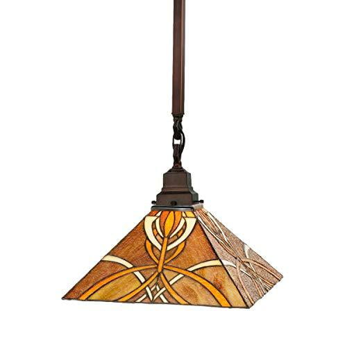 Meyda Lighting 13"Sq Glasgow Bungalow Pendant.609 49147