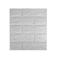 thumbnail image 1 of 5 Piezas De Paneles De Pared 3D Despegar Y Pegar, Papel Pintado 3D Imprimible De Ladrillo Pegar Y Despegar Autoadhesivo Espuma Impermeable Paneles De Ladrillo Sintético Para Dormitorio, Baño, Cocina, 1 of 9