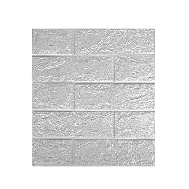 5 Piezas De Paneles De Pared 3D Despegar Y Pegar, Papel Pintado 3D Imprimible De Ladrillo Pegar Y Despegar Autoadhesivo Espuma Impermeable Paneles De Ladrillo Sintético Para Dormitorio, Baño, Cocina