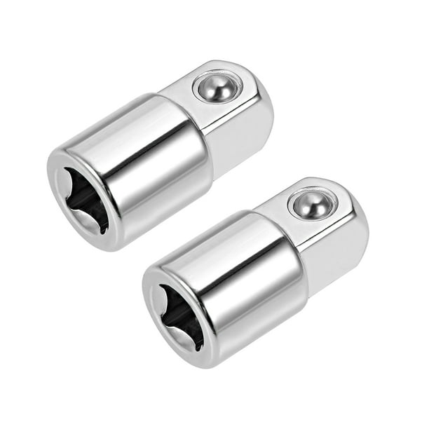 2pcs 1/4 Inch Drive (F) x 3/8 Inch (M) Socket Adapter, Female to Male