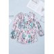 thumbnail image 2 of ABPHQTO Blusa holgada de manga hinchada con estampado floral para mujer, 2 of 5