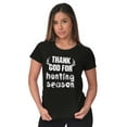 thumbnail image 4 of Thank God For Hunting Season Sport Womens Fitted Plus Size Graphic Tee Brisco Brands 2X, 4 of 5