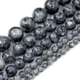 thumbnail image 2 of K-KED Natural Black Labradorite Round Loose Bead 15" strand 4/6/8/10/12 mm-4 mm, 2 of 9