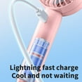 thumbnail image 4 of Fiudx Liquidación De Ahorros De Verano Pequeño Ventilador De Mano Con Carga Usb Para Verano, Portátil, Portátil, Para Exteriores, Cuerda Colgante, Viento Fuerte De Alta Velocidad, Mini Ventilador De, 4 of 6