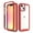 Red, variant on iPhone 13 Mini Case, TECHCIRCLE 2 in 1 Slim Hybrid Shockproof Rubber Flexible Bumper Transparent Matte Anti-Slip Cover Protective Case for iPhone 13 Mini 2021, Red