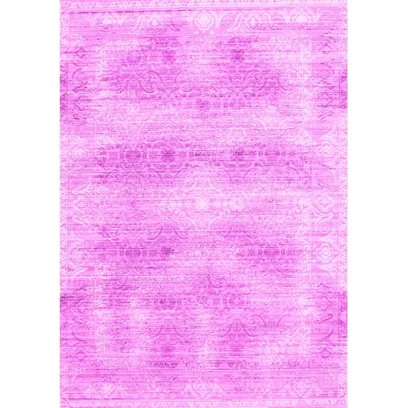 Ahgly Company Indoor Rectangle Persian Pink Traditional Area Rugs, 2' x 3'