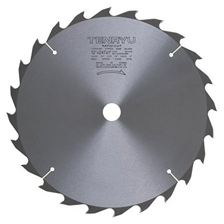 

Tenryu RS-30524CBN 12 Carbide Tipped Saw Blade ( 24 Tooth ATB Grind - 1 Arbor - 0.134 Kerf)
