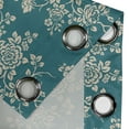 thumbnail image 5 of Ambesonne Leaf Grommet Curtain, Roses on Blossoming Branches, 50" x 63", Teal Beige, 5 of 6