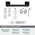thumbnail image 4 of Amerock Appoint Matte Black 8 inch (203mm) Towel Bar, 4 of 6