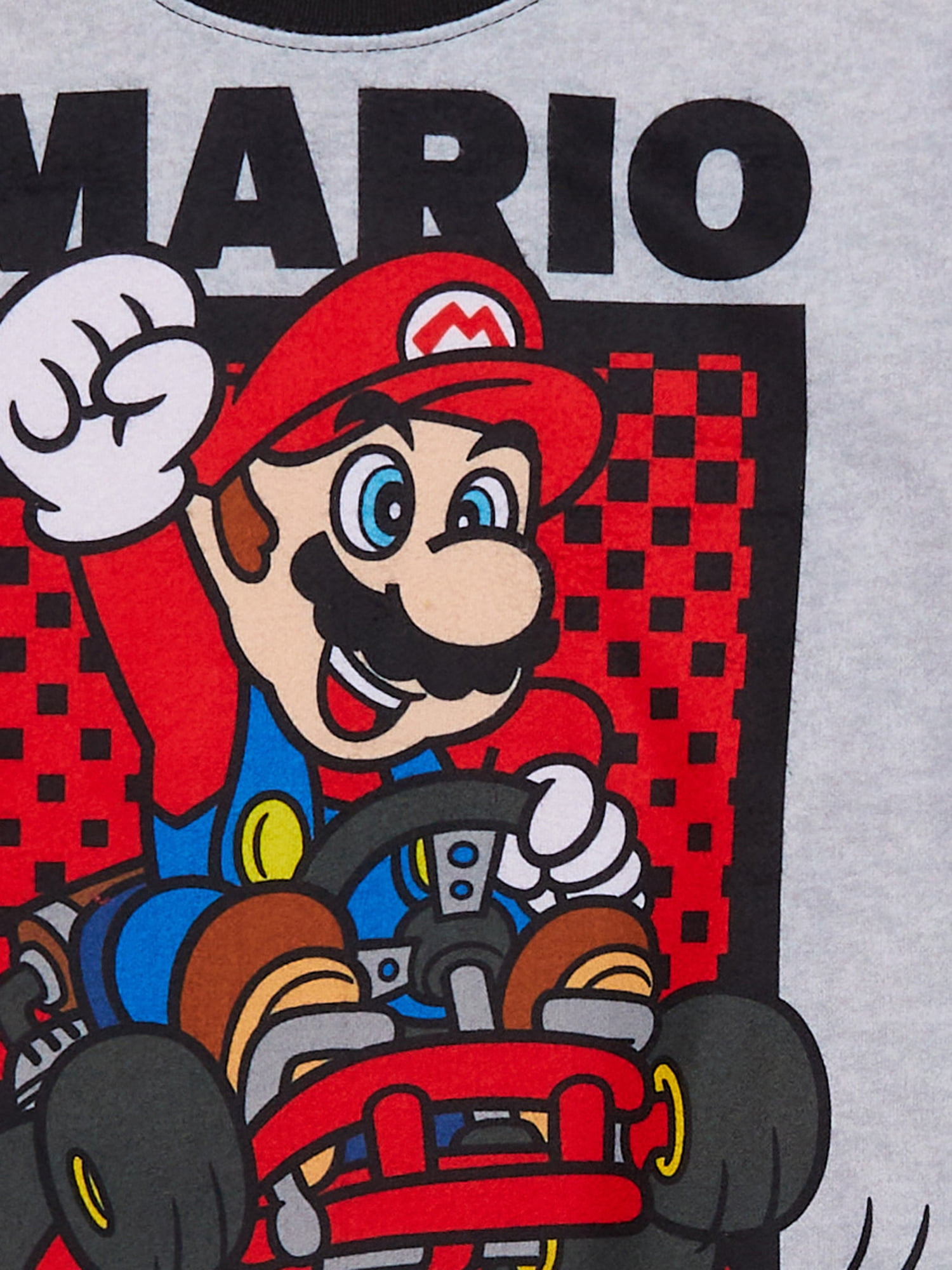 Mario Kart Boys Long Sleeve Top and Pants Pajama Set, 2-Piece, Sizes 4-12