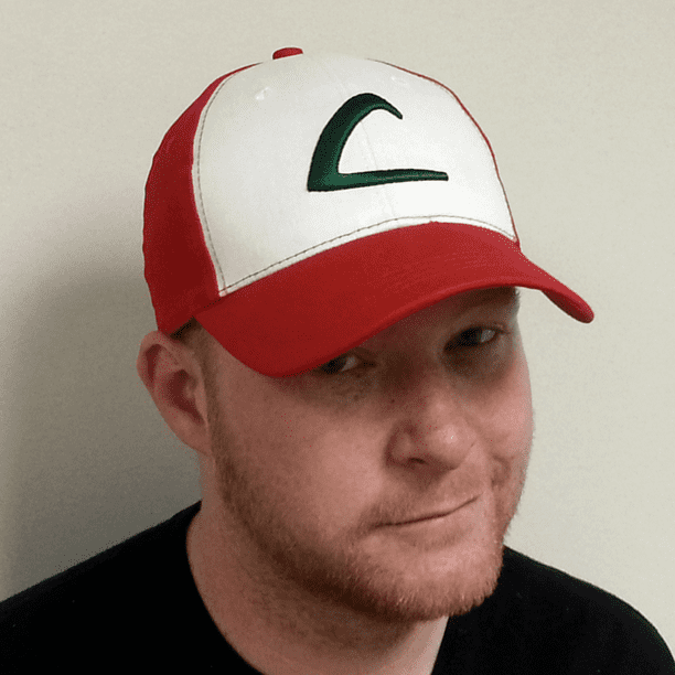 Ash Ketchum Adult Baseball Cap Original Hat Pokemon Trainer Cosplay Costume L -