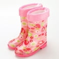 thumbnail image 3 of Gelikeya Little Boy Rain Boots Outdoor Wear Light Up Rainboots Back To School Shoes (Light Pink2, Size 10.5-11 Years), 3 of 4