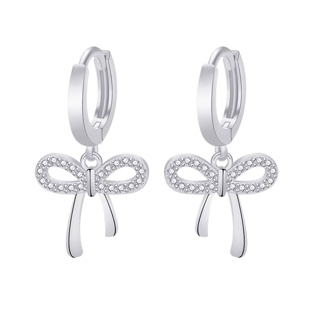 Pendientes de la hebilla de joyería Temperament Ear Bowknot Pendientes de la oreja colgante