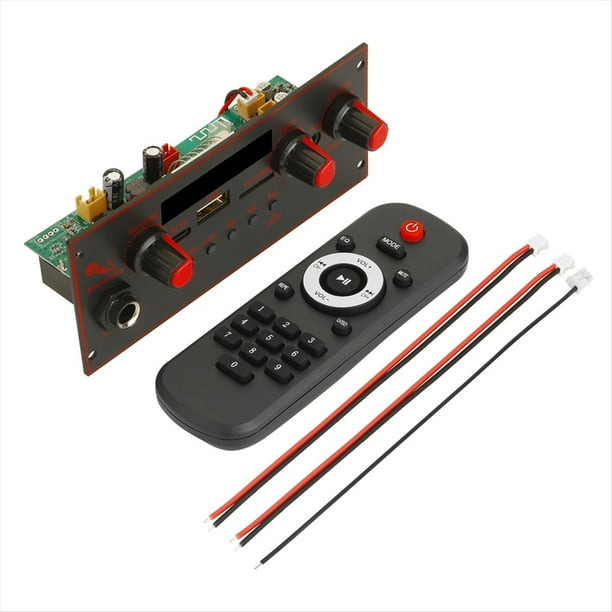 Placa Decodificadora de MP3 Bluetooth 5.0, Amplificador de 10 W, Reproductor de Audio de 5 V, Reproductor MP3 DIY, Módulo de Radio FM para Coche, TF, USB, Micrófono y Grabación.