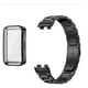 thumbnail image 1 of Correa de Acero Inoxidable y Silicona, Rectangular, Resistente al Agua, Deportivo, Compatible con Huawei Band 10 9 8, con Case, 1 of 5