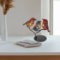 thumbnail image 4 of Painting Glass Bird Decor Decorative Birds,Stained Glass Bird Decorative Figurines, Miniature Bird Figurines,Outdoor and Indoor Bird Statues and Figurines - Bird Decorations for Home and Garden, 4 of 4