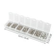 thumbnail image 4 of LEEYNEER Rings Ring Accessories Open Maker Supplies That Metal Jewellery Diy Making Set Locking Silver Findings, 4 of 8