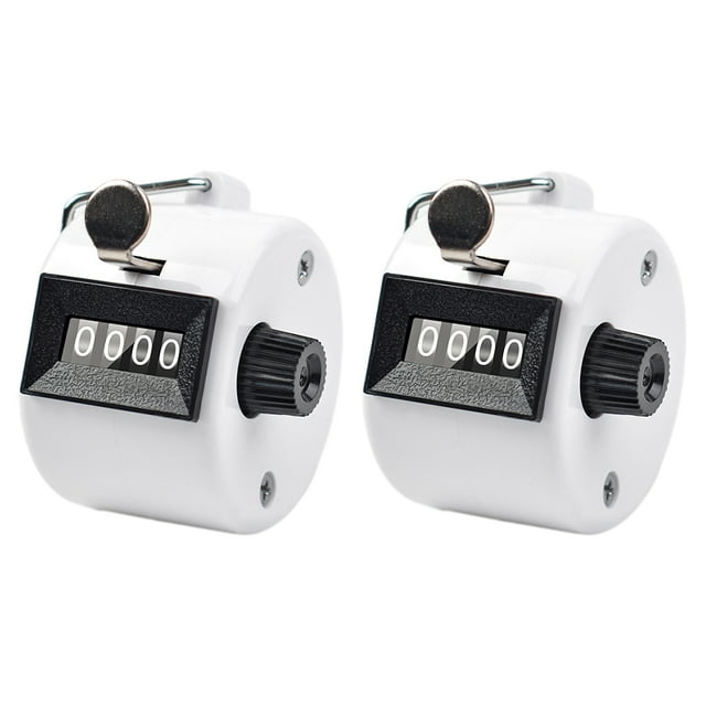 relayinert 2piece Tally With Hand Materials For Clear Accurate Counting No Battery Required Counting Tally White 1Set