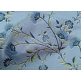 thumbnail image 4 of oneOone Cotton Cambric Medium Blue Fabric Leaves & Flower Floral Sewing Material Print Fabric By The Yard 56 Inch Wide, 4 of 4