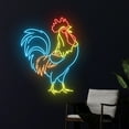thumbnail image 2 of Handmadetneonsign Rooster Neon Light, Chicken Led Light, Rooster Led Sign, Chicken Neon Sign, Farm, 2 of 5