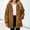 Brown, variant on Girls Fleece Jacekts with Hood Long Sleeve Zip Up Lightweight Warm Casual Kids Winter Coat Pink 14-15Years