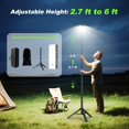 thumbnail image 3 of Lámparas de Camping Clemas con Control Remoto y Soporte 1.8 m 14000 mAh, 3 of 9