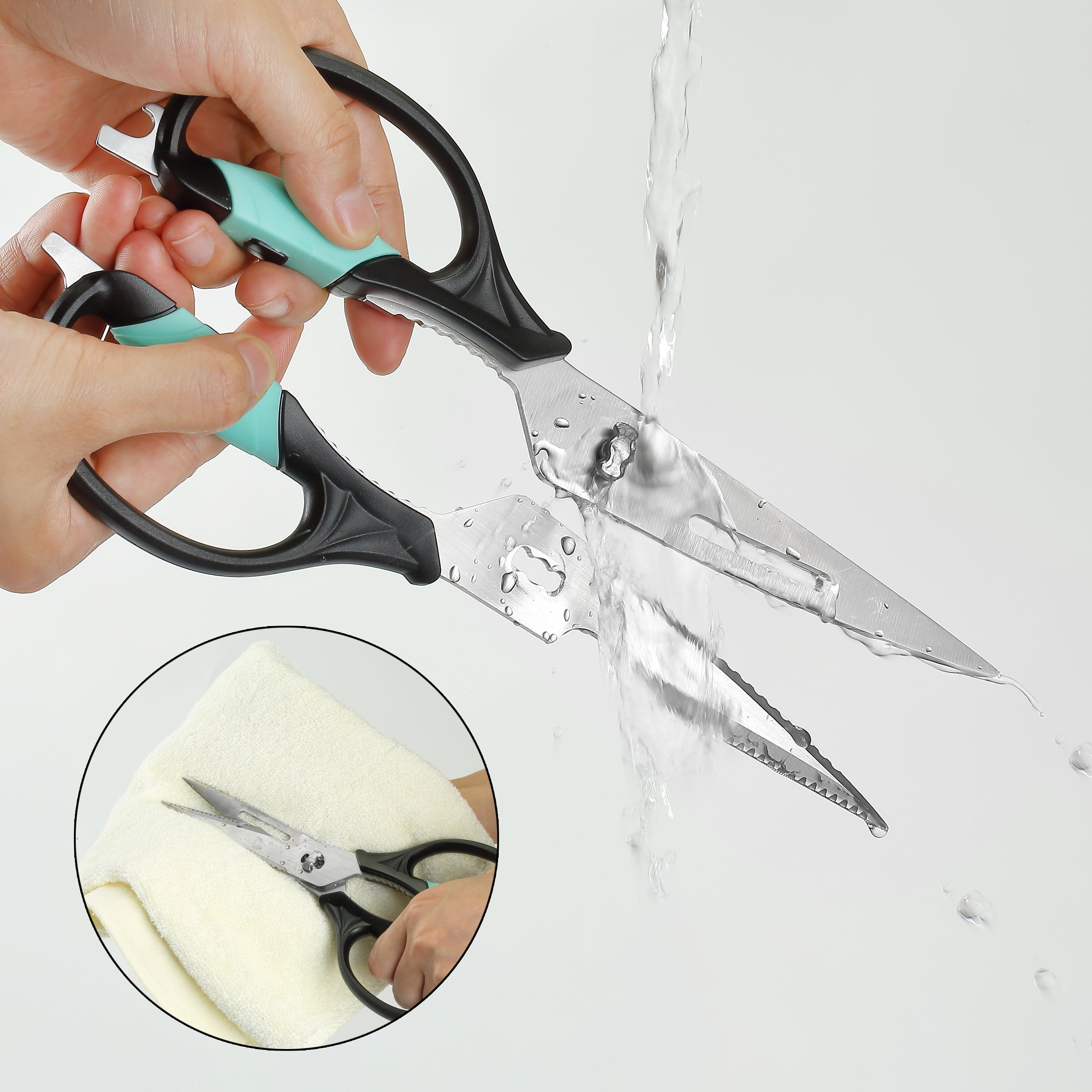 Kitchen Scissors: Patented Take-Apart Stainless Steel Utility Kitchen  Shears with Soft Grip Comfort Handles | Heavy Duty Construction | Multi  Purpose
