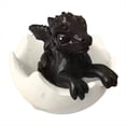 thumbnail image 1 of Huevos de Dragón Impresos en 3D, Juego de Manualidades para Decoración de Escritorio con Estatua de Dragón, un Regalo Único para Coleccionistas de Dragones Negro, 1 of 5