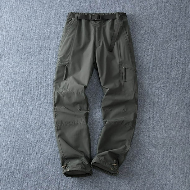 Ceisia Men Solid Color Multi Pocket Work Pants Warm Casual All Gift Occasion Long Trousers