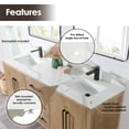 thumbnail image 5 of Altair Design Arbios 72" Quartz Stone Vanity Top in Calacatta White, 5 of 7