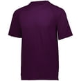thumbnail image 2 of Holloway Sportswear S Boys Swift Wicking Tee Maroon 222651, 2 of 2