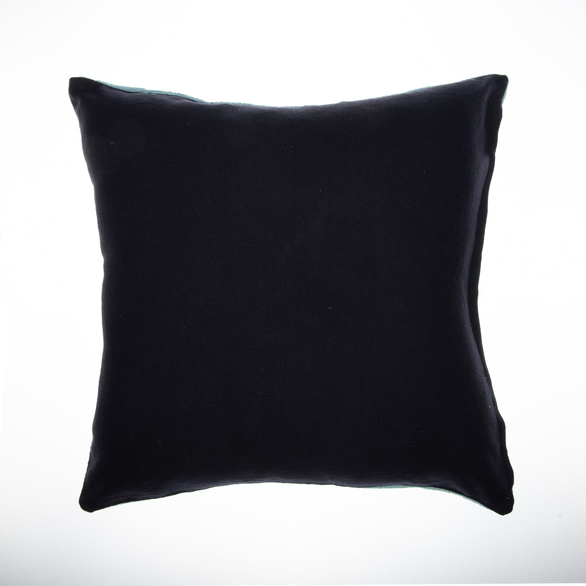 Ox Bay and Stacy Garcia 20" x 20" Blue/Ivory Embroidered Geometric Cotton Adult Decorative Throw Pillow Cover