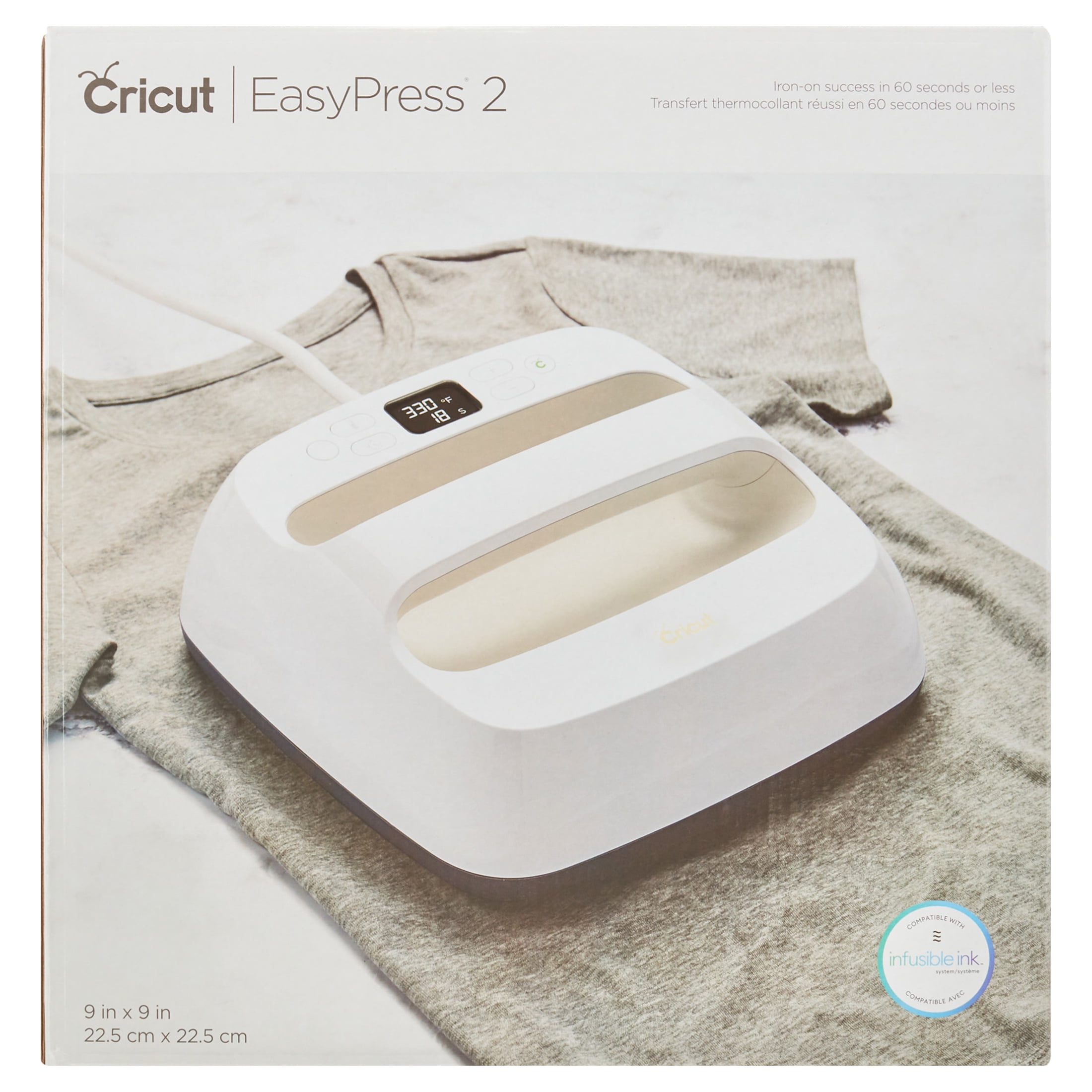 Cricut EasyPress 2, Daybreak - 12 in x 10 in - Handheld Heat Press