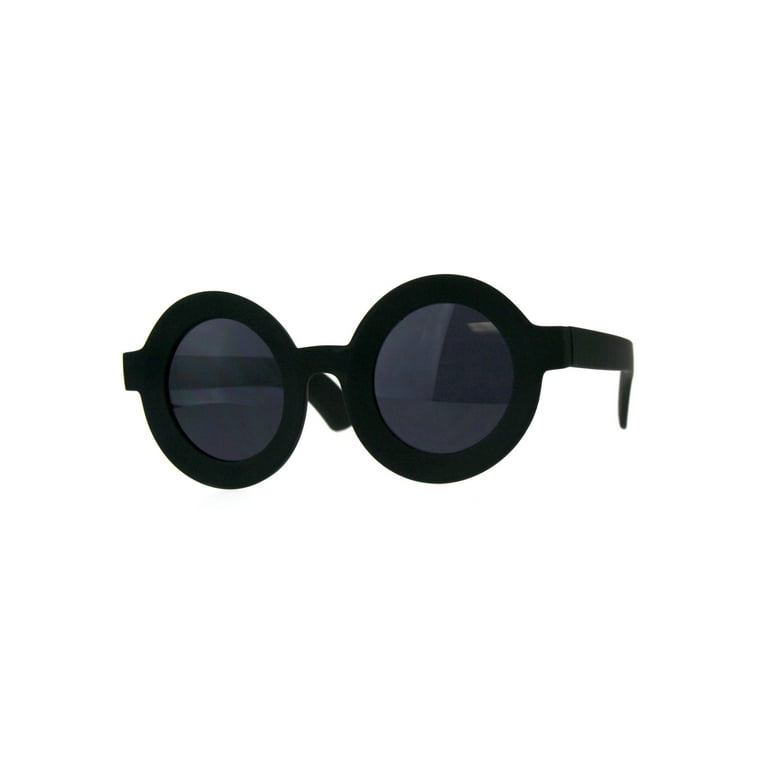 Round thick sale sunglasses