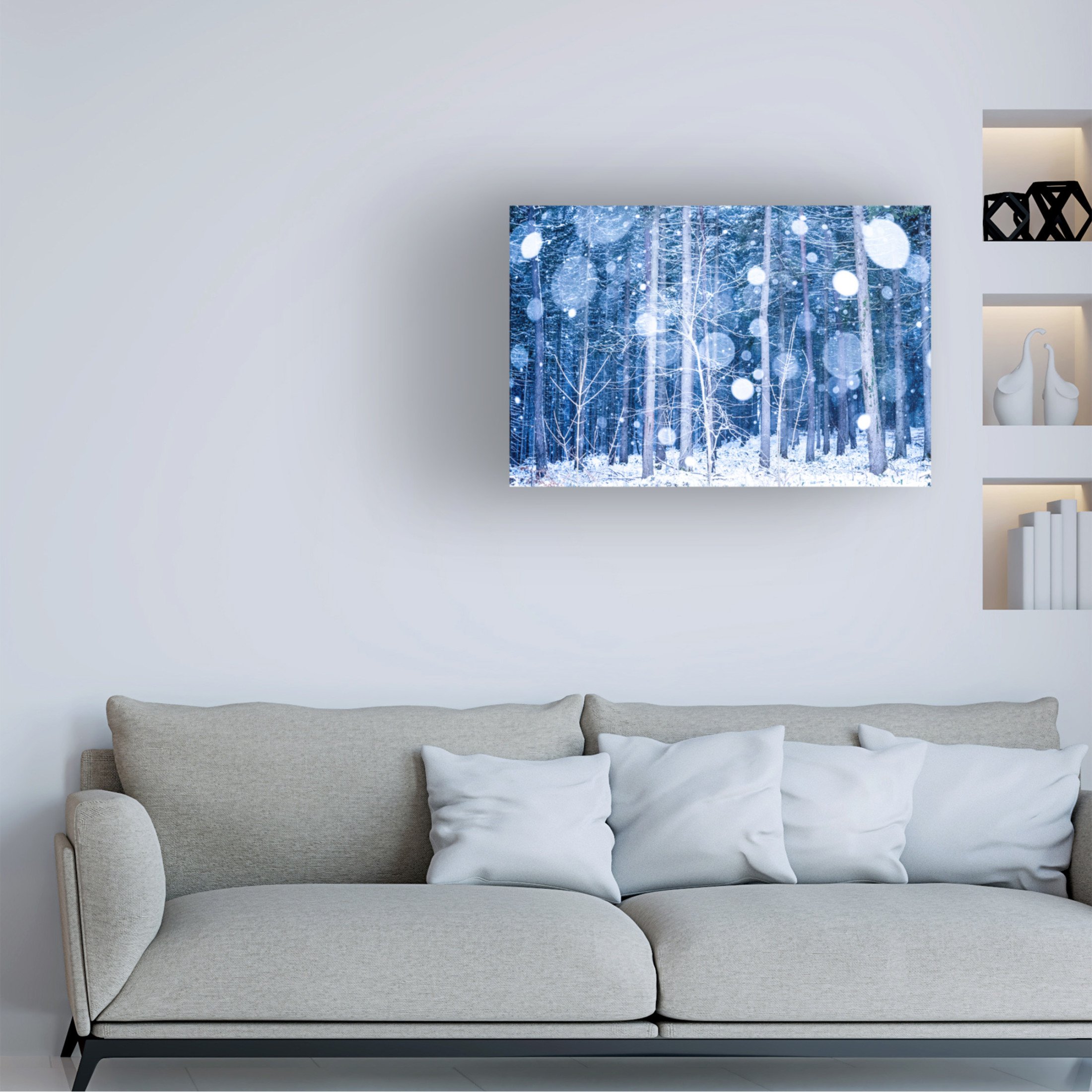 Trademark Fine Art Ulrike Eisenmann Snowscape Canvas Wall Art
