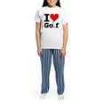 thumbnail image 4 of CafePress - I Heart Golf Women's Light Pajamas - Women's Short Sleeve Print T-Shirt and Pants Light Cotton Pajama Set, 4 of 7