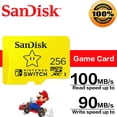 thumbnail image 1 of SanDisk-tarjeta de memoria microSDXC para Nintendo Switch, 64GB, 128GB, 256GB, 400GB, 512GB, tarjeta TF de hasta 100 MB/s, tarjeta Flash de lectura Fivean unisex, 1 of 2