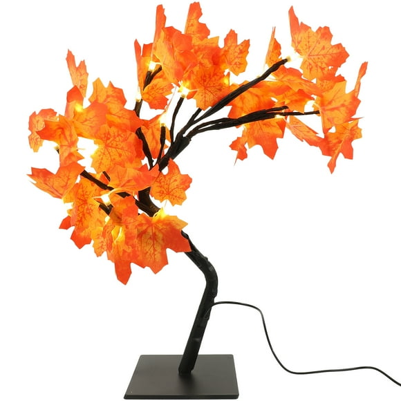 Lighted Tree Artificial Tree USB Powered Maple Shape Tree Centerpiece For Table