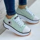 thumbnail image 3 of Speedy 2023Classic White Canvas Shoes Women Sneakers Solid Lace-Up Casual Platform Shoes for Women, 3 of 4