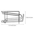 thumbnail image 2 of BRIGHTFUFU Refrigerator Organizer Rack 1 Piece Iron Can Holder Storage Shelf with Automatic Design 33.5x18x14CM, 2 of 8